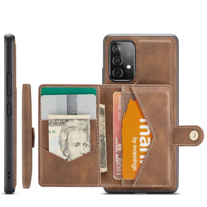 JEEHOOD - JEEHOOD Samsung Galaxy A33 5G Skal 2-i-1 Fodral Brun