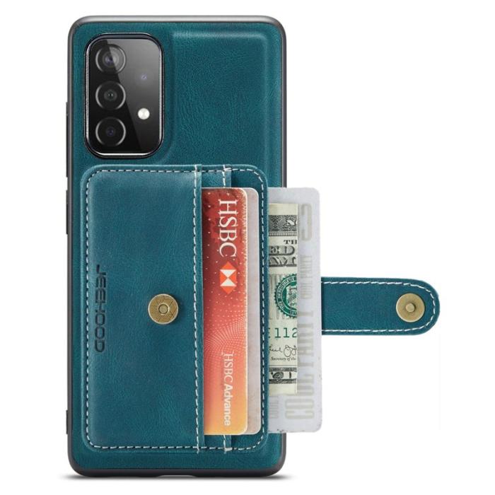 JEEHOOD - JEEHOOD Samsung Galaxy A52 4G/5G Fodral Läder Blå