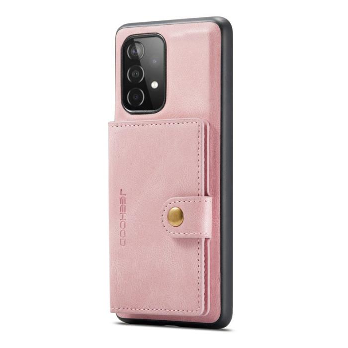 JEEHOOD - JEEHOOD Samsung Galaxy A53 5G Skal 2-i-1 Plånbok Roséguld