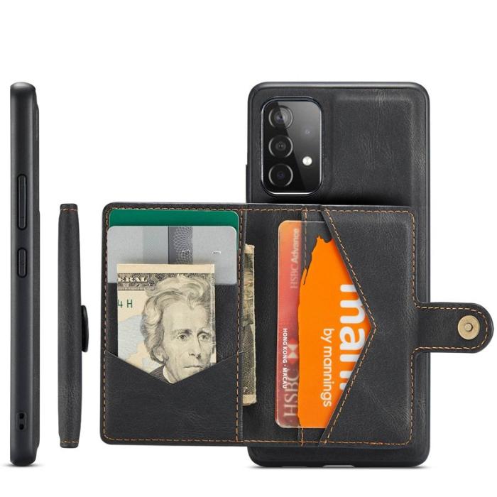 JEEHOOD - JEEHOOD Samsung Galaxy A53 5G Skal 2-i-1 Plånbok Svart