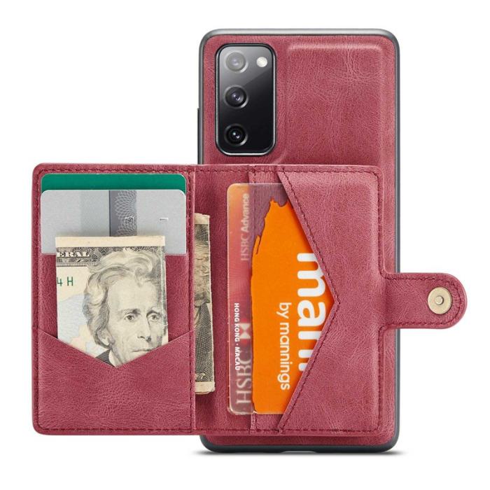 JEEHOOD - JEEHOOD Samsung Galaxy S20 FE Fodral 2-i-1 Röd