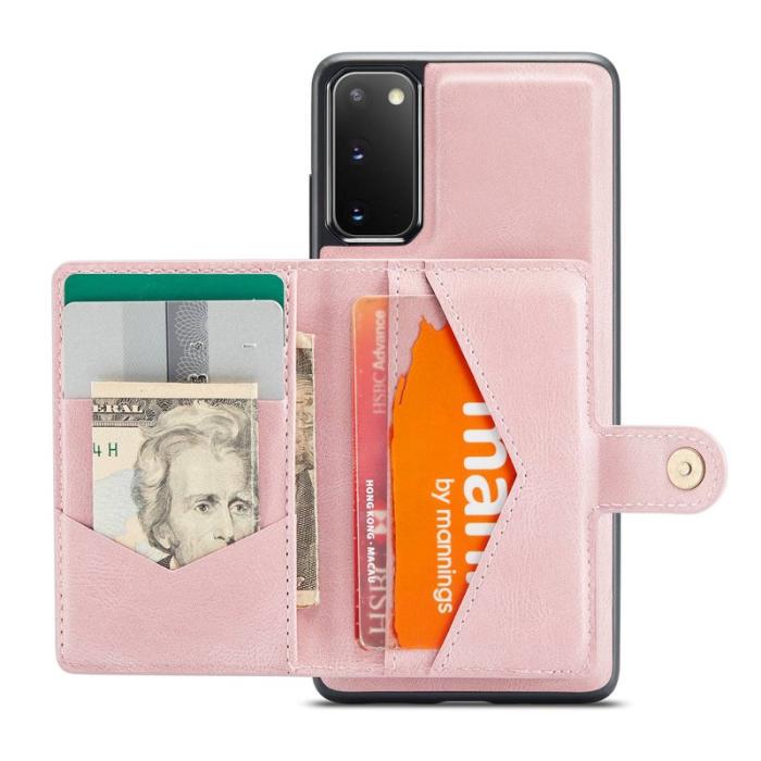 JEEHOOD - JEEHOOD Samsung Galaxy S20 Fodral Detachable Rose Gold