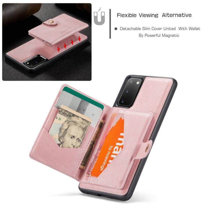 JEEHOOD - JEEHOOD Samsung Galaxy S20 Fodral Detachable Rose Gold