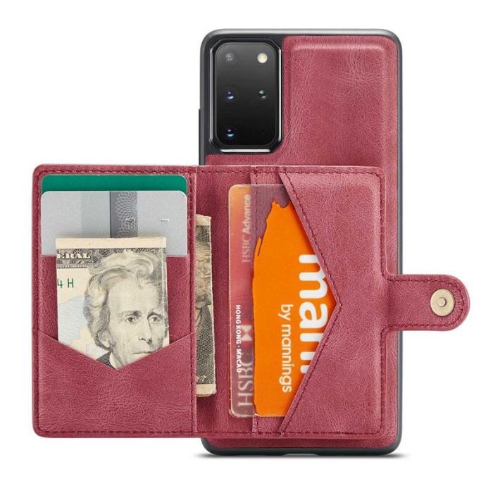 JEEHOOD - JEEHOOD Samsung Galaxy S20 Plus Fodral 2-i-1 Röd