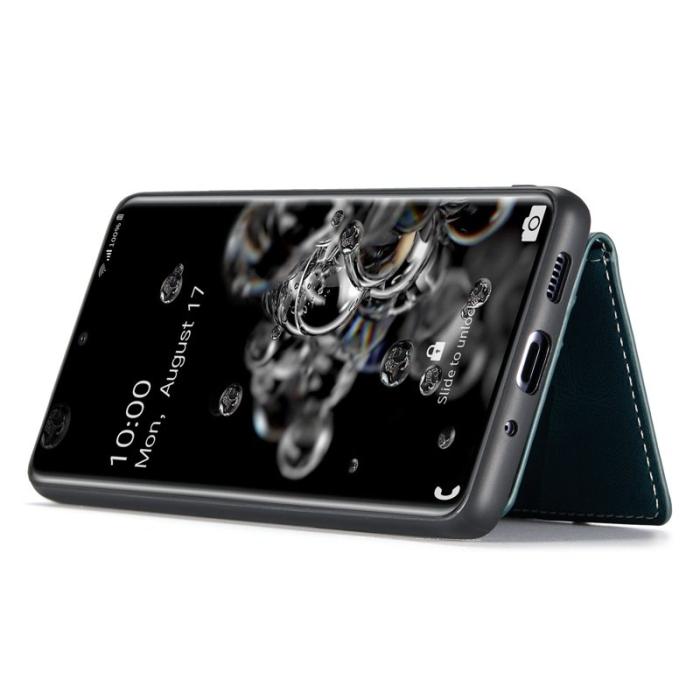 JEEHOOD - JEEHOOD Samsung Galaxy S20 Ultra Fodral Läder Grön