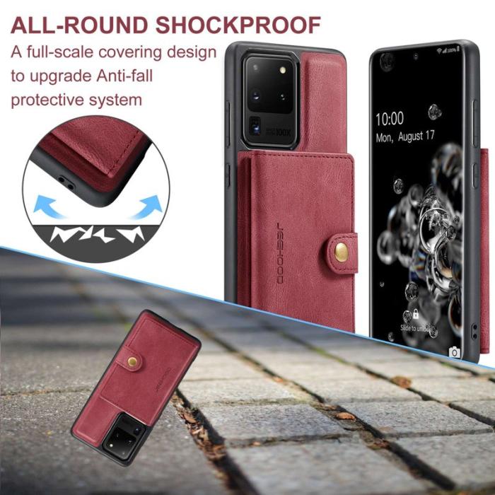 JEEHOOD - JEEHOOD Samsung Galaxy S20 Ultra Fodral Magnetiskt Röd