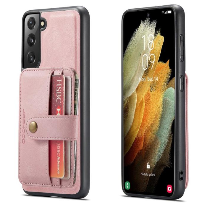 JEEHOOD - JEEHOOD Samsung Galaxy S22+ Fodral med RFID Skydd - Rosa