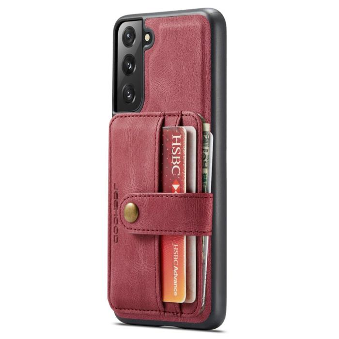 JEEHOOD - JEEHOOD Samsung Galaxy S22+ Fodral RFID Blocker Röd