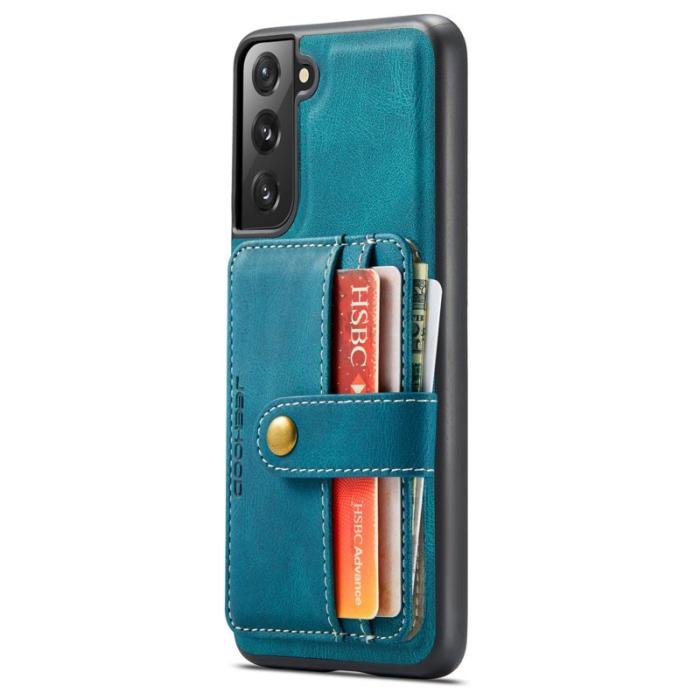 JEEHOOD - JEEHOOD Samsung Galaxy S22+ Skal med RFID Skydd - Blå