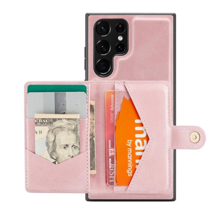 JEEHOOD - JEEHOOD Samsung Galaxy S22 Ultra 5G Fodral Rose Gold