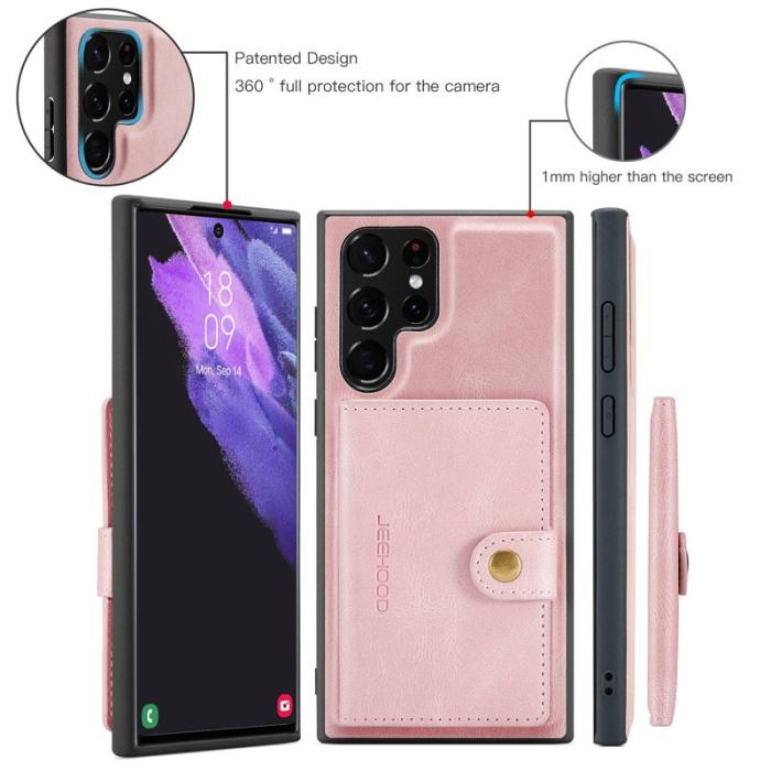 JEEHOOD - JEEHOOD Samsung Galaxy S22 Ultra 5G Fodral Rose Gold