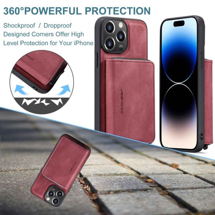 JEEHOOD - JEEHOOD Shockproof Case iPhone 14 Pro Max Fodral Röd