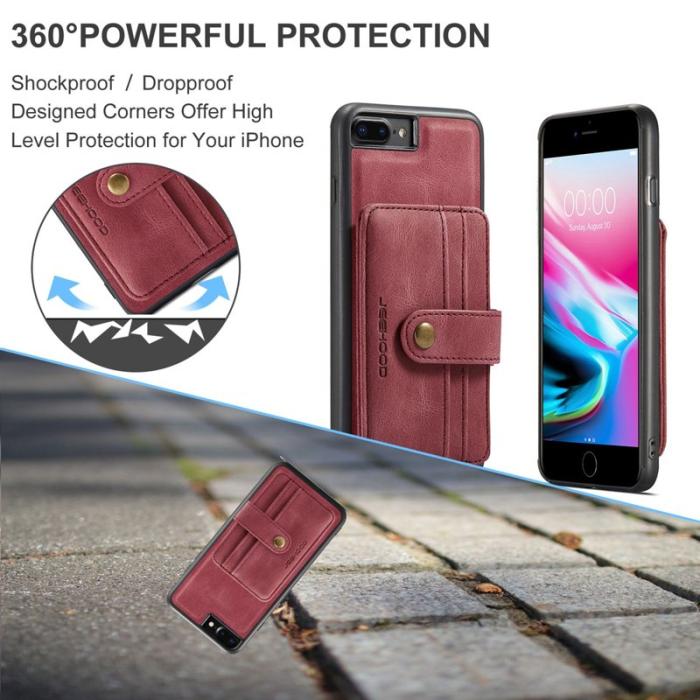 JEEHOOD - JEEHOOD Wallet Case iPhone 7 Plus/8 Plus 5.5
