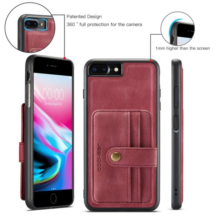 JEEHOOD - JEEHOOD Wallet Case iPhone 7 Plus/8 Plus 5.5