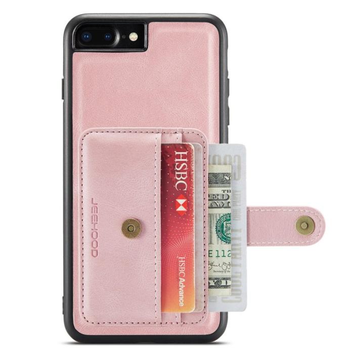 JEEHOOD - JEEHOOD Wallet Case iPhone 7 Plus/8 Plus 5.5 tum Pink