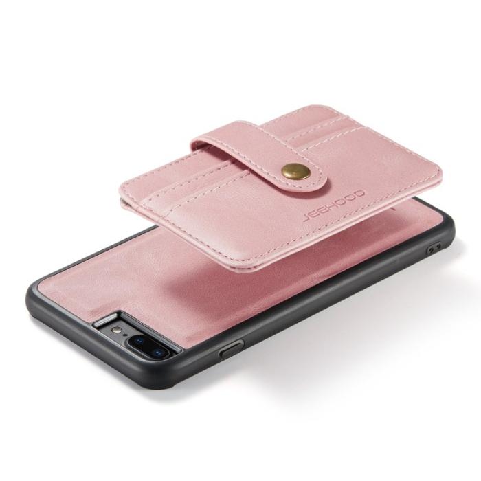 JEEHOOD - JEEHOOD Wallet Case iPhone 7 Plus/8 Plus 5.5 tum Pink