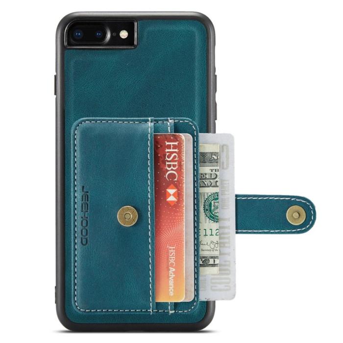 JEEHOOD - JEEHOOD Wallet Fodral för iPhone 7 Plus/8 Plus - Blå