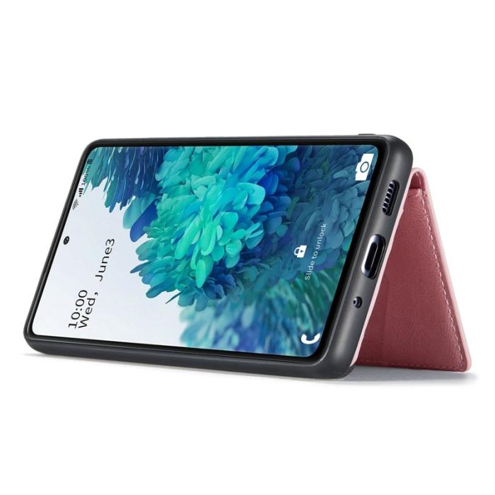 JEEHOOD - JEEHOOD Wallet Kickstand Cover för Samsung Galaxy S20 FE - Roséguld