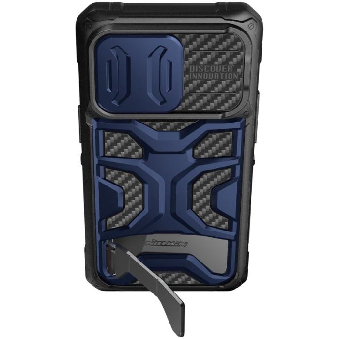 Nillkin - NILLKIN Adventurer Pro iPhone 14 Pro Skal Blå med Ställning