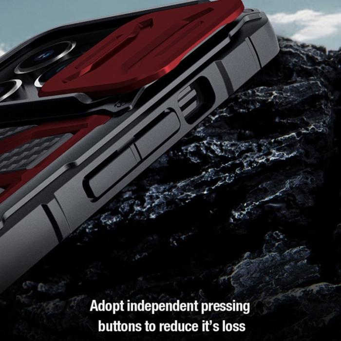 Nillkin - NILLKIN Adventurer Pro iPhone 14 Pro Skal Blå med Ställning