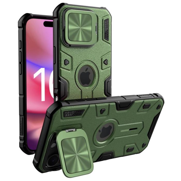 Nillkin - NILLKIN CamShield Armor Fodral för iPhone 16 Pro Max - Grön