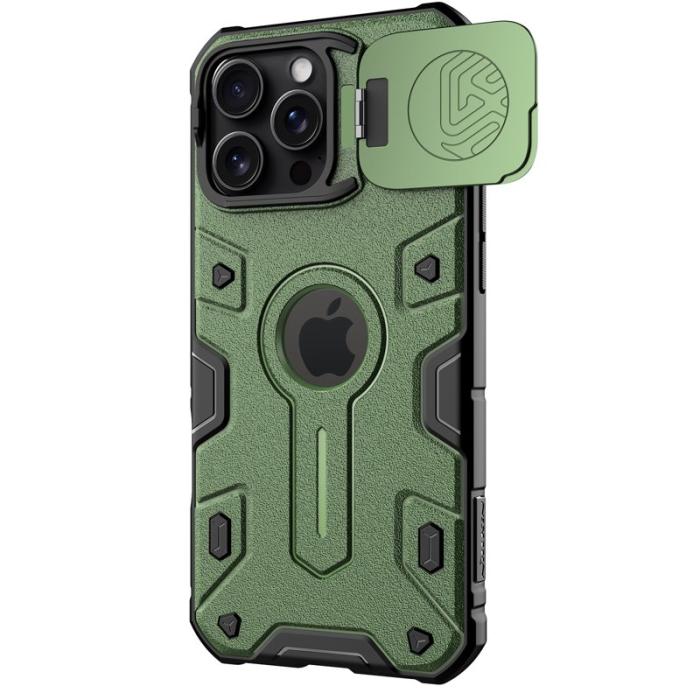 Nillkin - NILLKIN CamShield Armor Fodral för iPhone 16 Pro Max - Grön