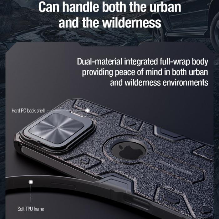 Nillkin - NILLKIN CamShield Armor Fodral för iPhone 16 Pro Max - Grön