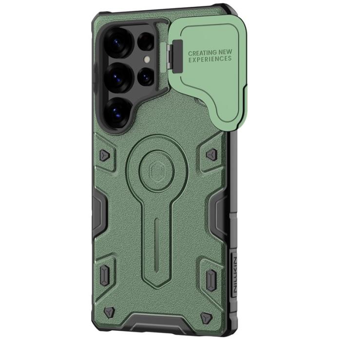 Nillkin - NILLKIN Camshield Armor Fodral för Samsung Galaxy S25 Ultra Grön
