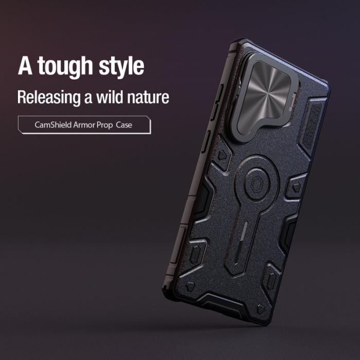 Nillkin - NILLKIN Camshield Armor Fodral för Samsung Galaxy S25 Ultra - Svart