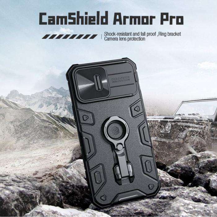 Nillkin - NILLKIN CamShield Armor Pro iPhone 14 Pro Skal Grön