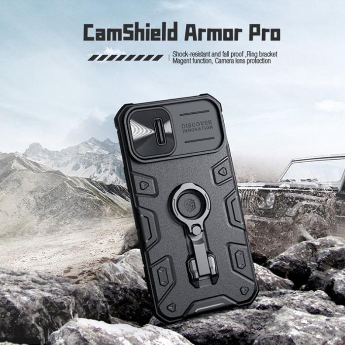 Nillkin - NILLKIN CamShield Armor Pro Skal för iPhone 14 Plus - Svart