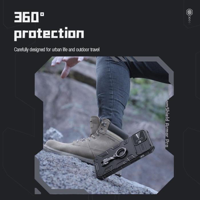 Nillkin - NILLKIN CamShield Armor Pro Skal för iPhone 14 Pro - Blå