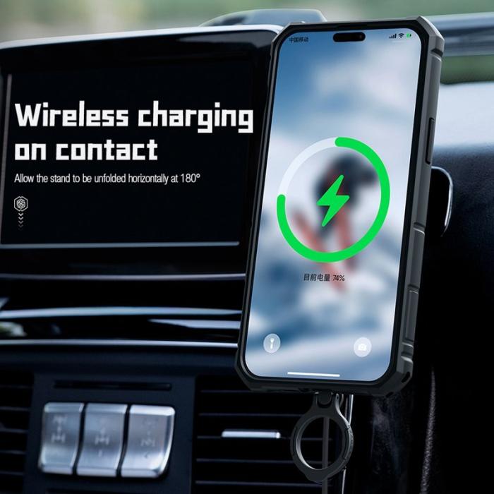 Nillkin - NILLKIN CamShield Armor Pro Skal till iPhone 14 Pro - Grön