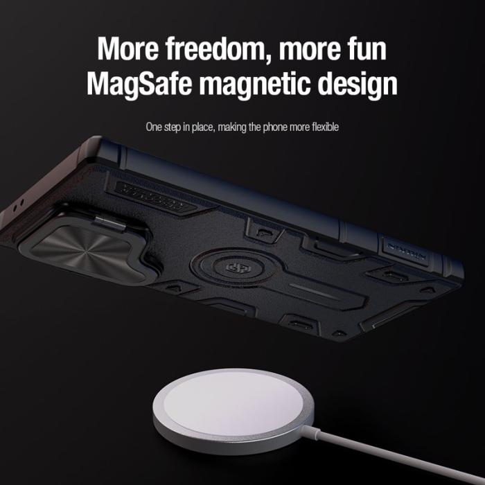 Nillkin - NILLKIN CamShield Armor Prop Case Samsung Galaxy S24 Ultra Grön