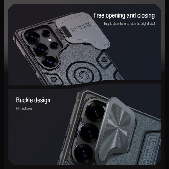 Nillkin - NILLKIN Camshield Armor Prop Skal för Samsung Galaxy S25 Ultra - Blå