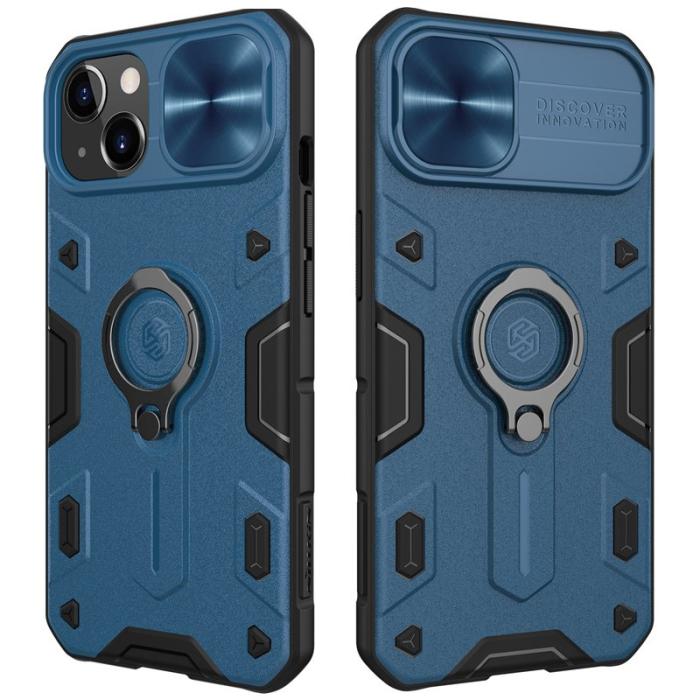 Nillkin - NILLKIN CamShield Armor Skal för iPhone 13 6.1 tum - Blå