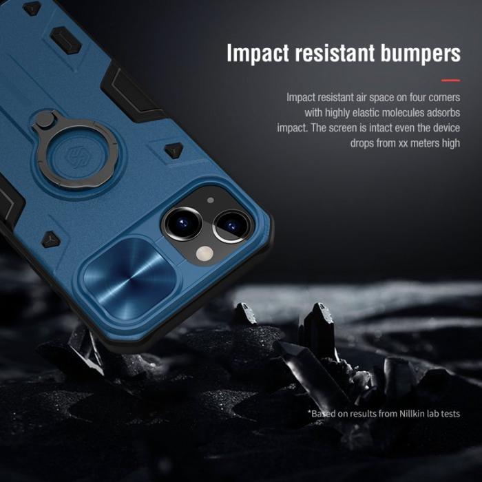 Nillkin - NILLKIN CamShield Armor Skal för iPhone 13 6.1 tum - Blå