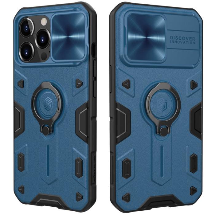 Nillkin - NILLKIN CamShield Armor Skal för iPhone 13 Pro Max - Blå