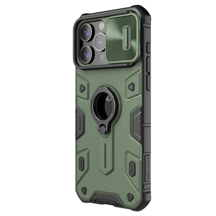 Nillkin - NILLKIN CamShield Armor Skal för iPhone 15 Pro Max - Grön