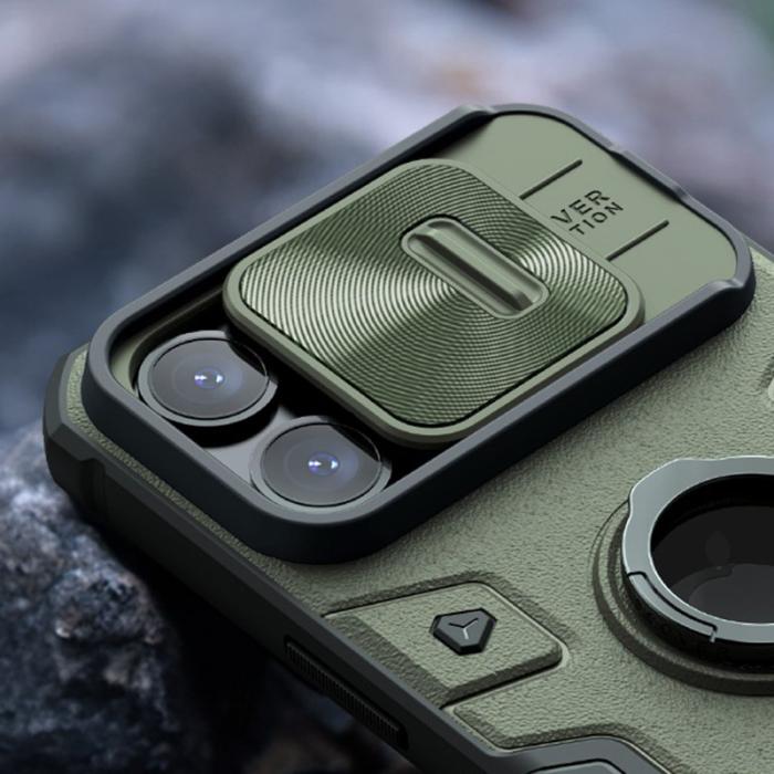 Nillkin - NILLKIN CamShield Armor Skal för iPhone 15 Pro Max - Grön
