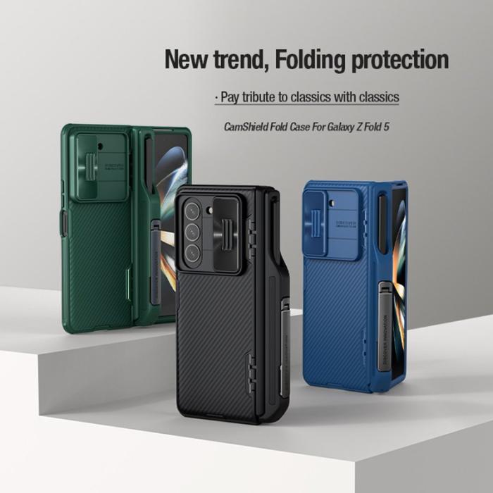 Nillkin - NILLKIN CamShield Fold Case Samsung Galaxy Z Fold5 5G Grön