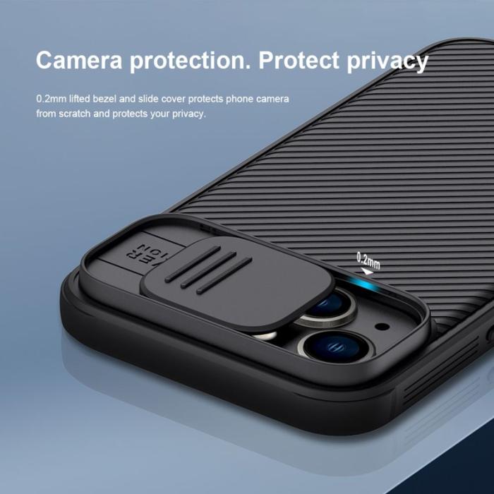 Nillkin - NILLKIN CamShield Pro iPhone 14 Plus Skal Grön