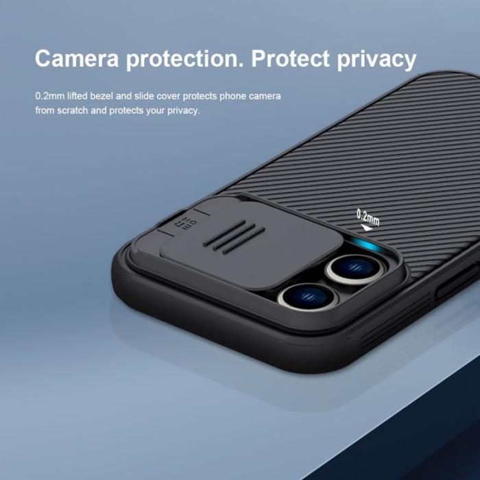 Nillkin - NILLKIN CamShield Pro iPhone 14 Pro Skal Skydd Hård TPU Svart