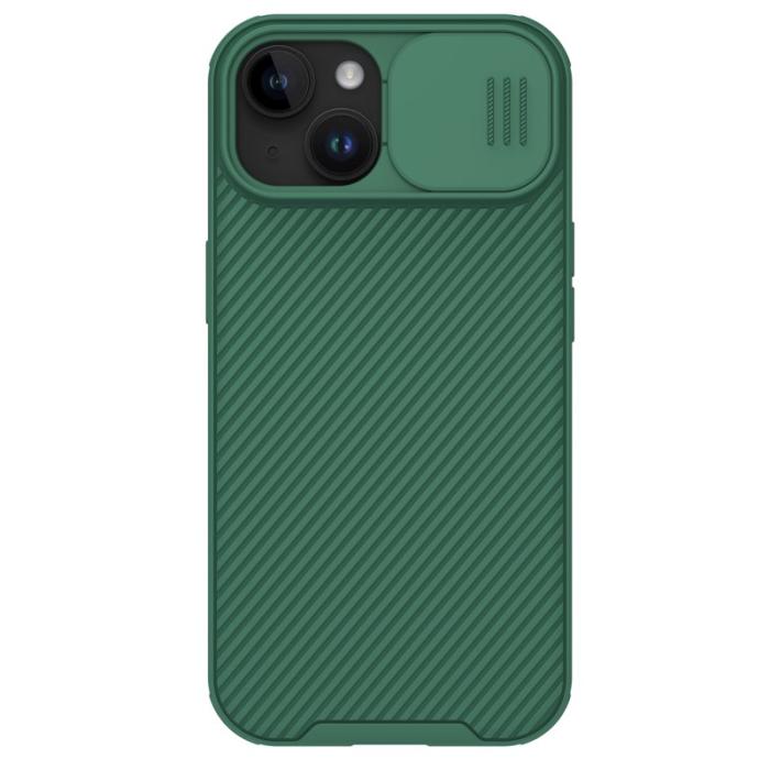 Nillkin - NILLKIN CamShield Pro iPhone 15 Plus Skal med Kamera Skydd Grön