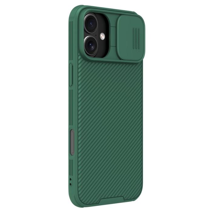 Nillkin - NILLKIN Camshield Pro iPhone 16 Plus Skal med Kameraskydd Grön