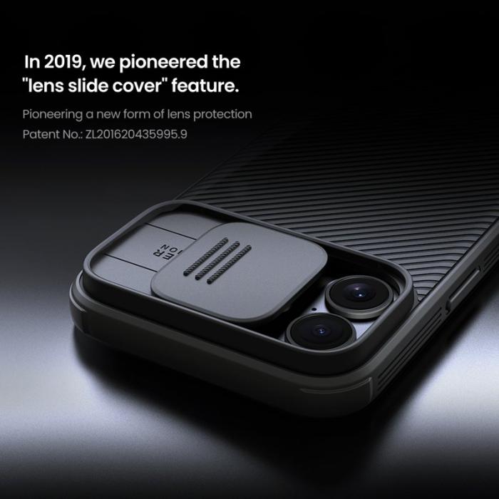 Nillkin - NILLKIN Camshield Pro iPhone 16 Plus Skal med Kameraskydd Grön