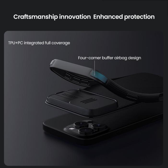 Nillkin - NILLKIN CamShield Pro iPhone 16 Pro Max Skal MagSafe Grön