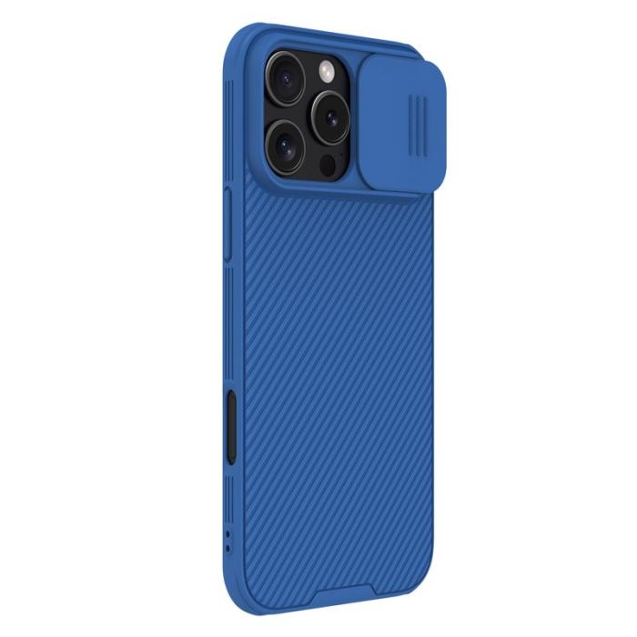 Nillkin - NILLKIN Camshield Pro Series iPhone 16 Pro Max Skal Blå