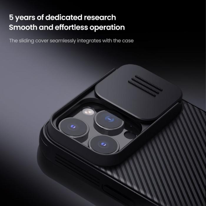 Nillkin - NILLKIN Camshield Pro Series iPhone 16 Pro Max Skal Blå