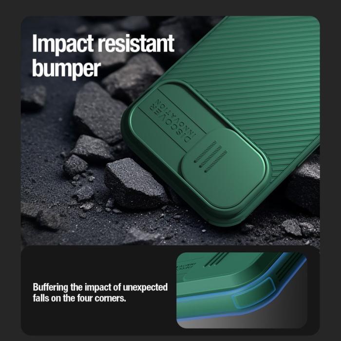 Nillkin - NILLKIN CamShield Pro Skal för iPhone 15 Plus Blå